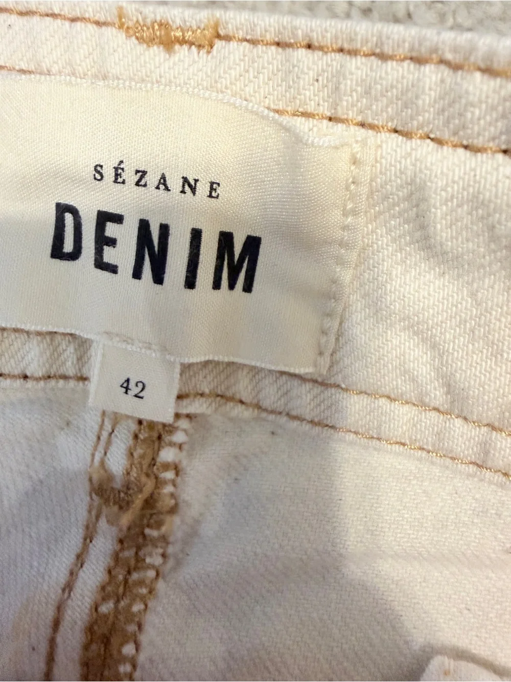 Sezane Le Crop denim size 42 (US 10) VGUC